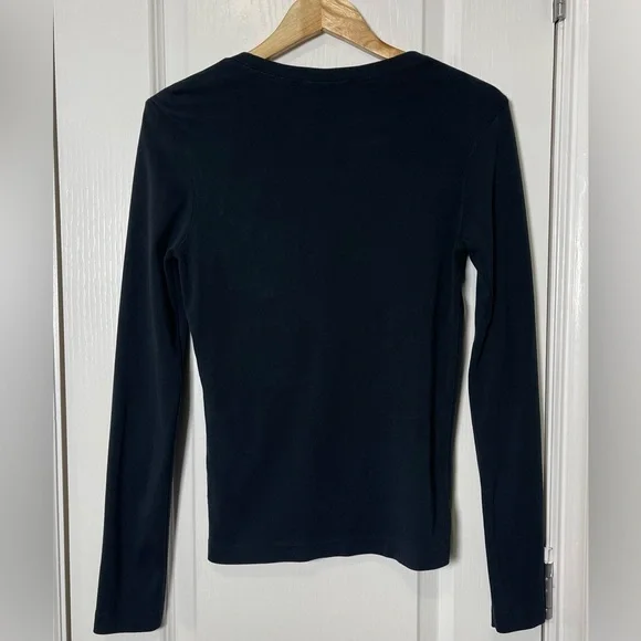 Ralph Lauren Sport Polo logo-embroidered Cotton Long Sleeve Top Size Medium - Picture 3 of 7